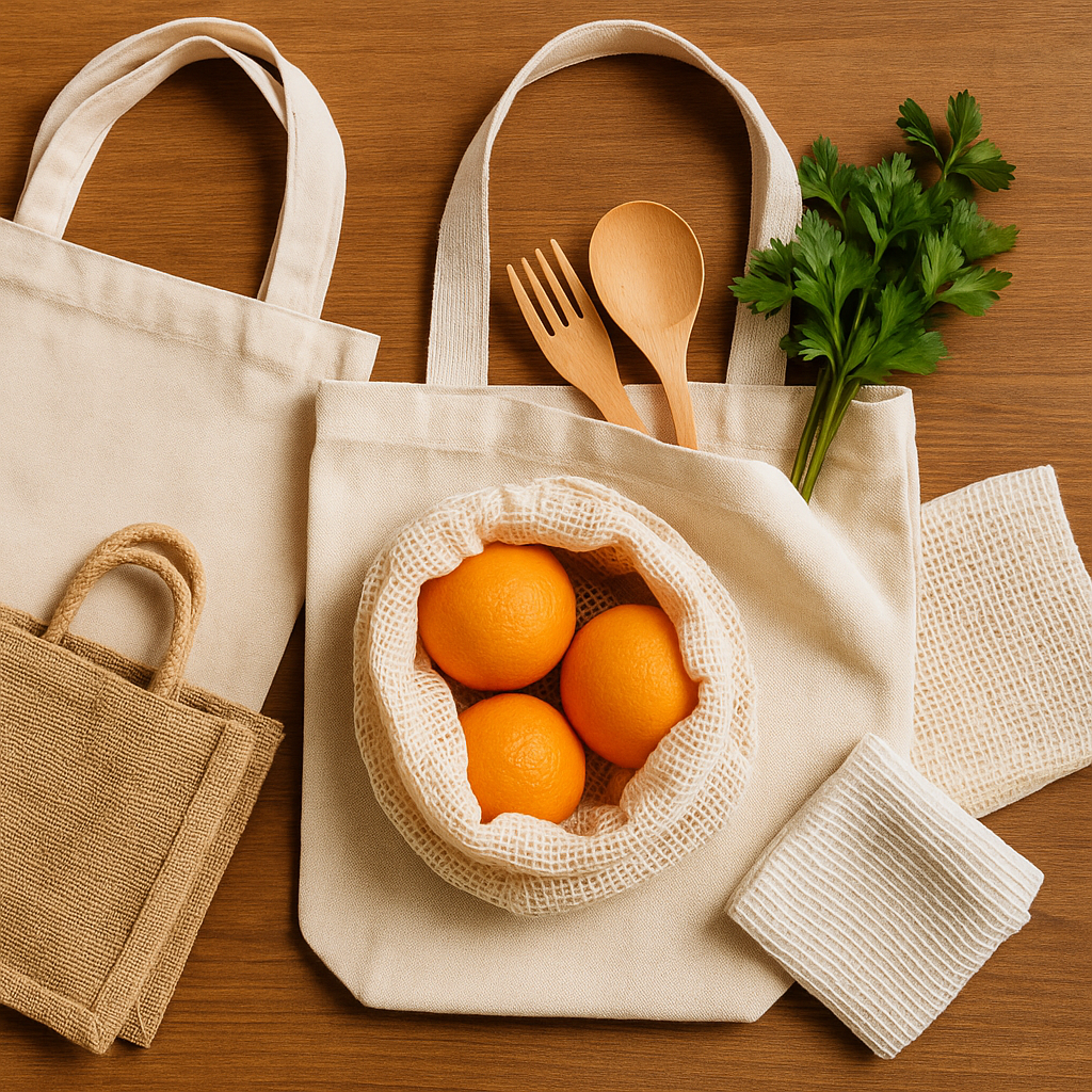 🛍️ Ideas sostenibles con bolsas reutilizables